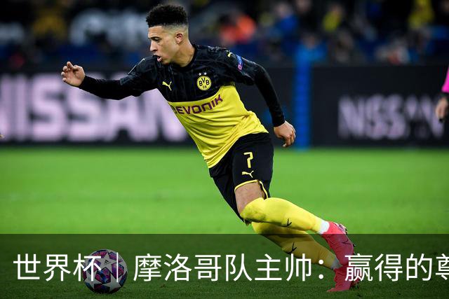 世界杯｜摩洛哥队主帅：赢得的尊重必须在场上体现